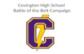 Covington High School  Battle of the Belt Campaign