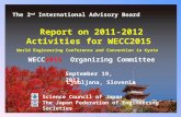 Report on 2011-2012 Activities for WECC2015 World Engineering Conference and Convention in Kyoto