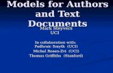 Models for Authors and Text Documents