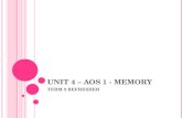UNIT 4 – AOS 1 - MEMORY