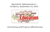 Special Ed. Administrator’s  Academy, September 24, 2013