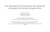The development of Basque and Spanish in Basque immersion programmes