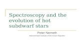 Spectroscopy and the evolution of hot subdwarf stars