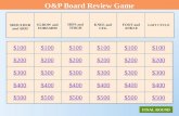 O&P Board Review Game