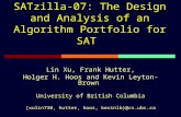 SATzilla-07: The Design and Analysis of an Algorithm Portfolio for SAT