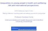 Inequalities in young people’s health and wellbeing:  UK and international perspectives