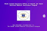 Rhode Island Executive Office of Health and Human Services Medical Assistance Program
