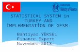 STATISTICAL  SYSTEM in TURKEY AND İMPLEMENTATİON OF GFSM