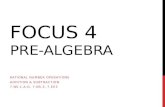 Focus 4 Pre-Algebra