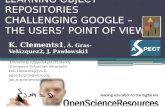 LEARNING OBJECT REPOSITORIES CHALLENGING GOOGLE –  The  USERS’ POINT OF VIEW