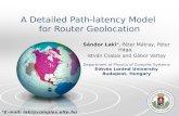 A  Detailed Path-latency Model for Router Geolocation