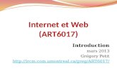 Internet et Web (ART6017)