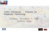 CIP4 Tutorial – Issues in Digital Printing