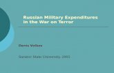 Russian Military Expenditures  in the War on Terror