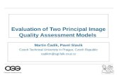 Evaluation of Two Principal Image Quality Assessment Models