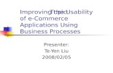 Improving the Usability of e-Commerce Applications Using Business Processes