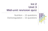 Int 2 Unit 3 Mid-unit revision quiz