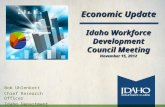 Economic  Update Idaho Workforce Development Council Meeting November 15, 2012
