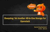Sheepdog:  Y et  A nother  A ll- I n- O ne  S torage  F or Openstack