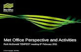 Met Office Perspective and Activities