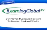 Our Proven Duplication System To Develop Residual Wealth