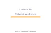 Lecture 20 Network resilience