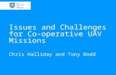 Issues and Challenges for Co-operative UAV Missions