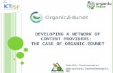 Developing a network of content providers:  The case of  Organic.Edunet