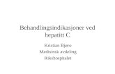 Behandlingsindikasjoner ved hepatitt C
