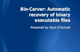 Bin-Carver: Automatic recovery of binary executable files