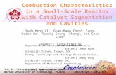 Combustion Characteristics in a Small-Scale Reactor with Catalyst Segmentation and Cavities