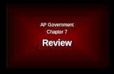 AP Government Chapter 7 Review