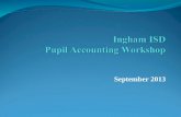 Ingham ISD  Pupil Accounting Workshop