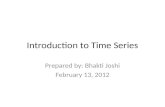 Introduction to Time Series
