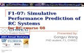 F1-07: Simulative Performance Prediction of RC Systems  for RC course 08