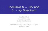 Inclusive  b →  u ℓ v  and b  →  s g  Spectrum