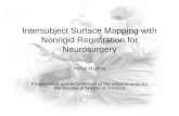 Intersubject Surface Mapping with Nonrigid Registration for Neurosurgery
