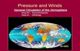 Pressure and Winds