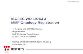 ISO/IEC WD 19763-3 MMF Ontology Registration