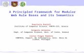 A Principled Framework for Modular Web Rule Bases and its Semantics