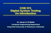 COE 571 Digital System Testing An Introduction