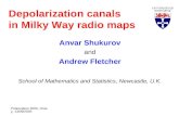 Depolarization canals in Milky Way radio maps