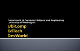 UbiComp EdTech DevWorld