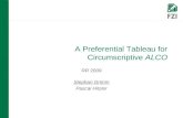 A Preferential Tableau for Circumscriptive  ALCO