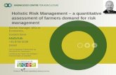 Holistic Risk Management – a quantitative assessment of farmers demand for risk management
