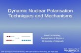 Dynamic Nuclear Polarisation Techniques and Mechanisms