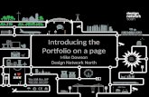 Introducing the Portfolio on a page M ike Dowson Design Network North