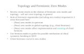 Topology and Fermionic Zero Modes