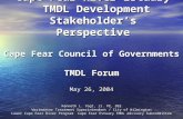 Cape Fear River Estuary  TMDL Development Stakeholder’s Perspective