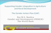Supporting Gender Integration in Agriculture  and Rural Development  The Gender Action Plan (GAP)